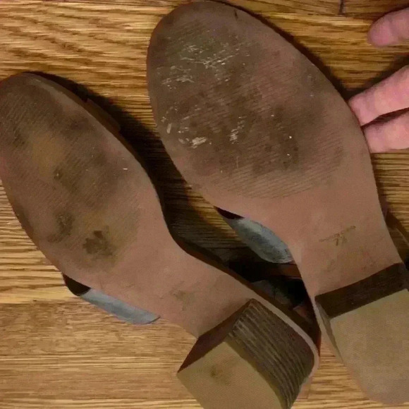 Madewell The Warren Silver and Tan Sandals festival, boho, Womens Size 7.5 - Picture 7 of 10